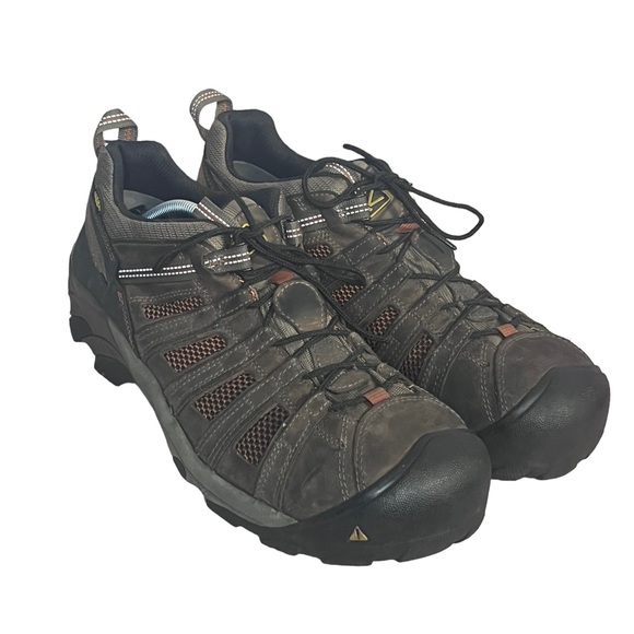 KEEN Men’s ATLANTA COOL ESD Steel Toe Size 13 Brown - Picture 2 of 12